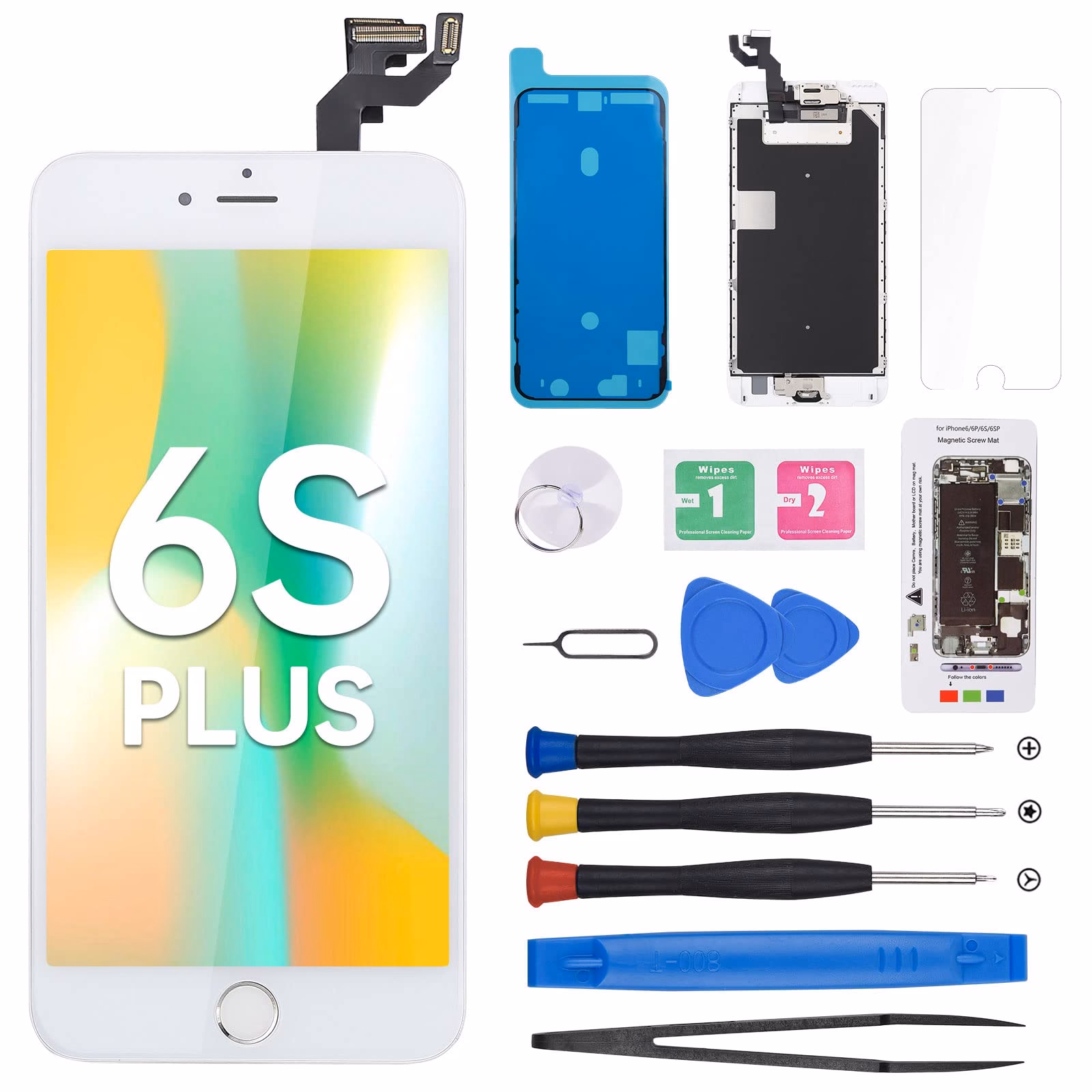 How can I fix a broken iPhone 6s Plus LCD screen?