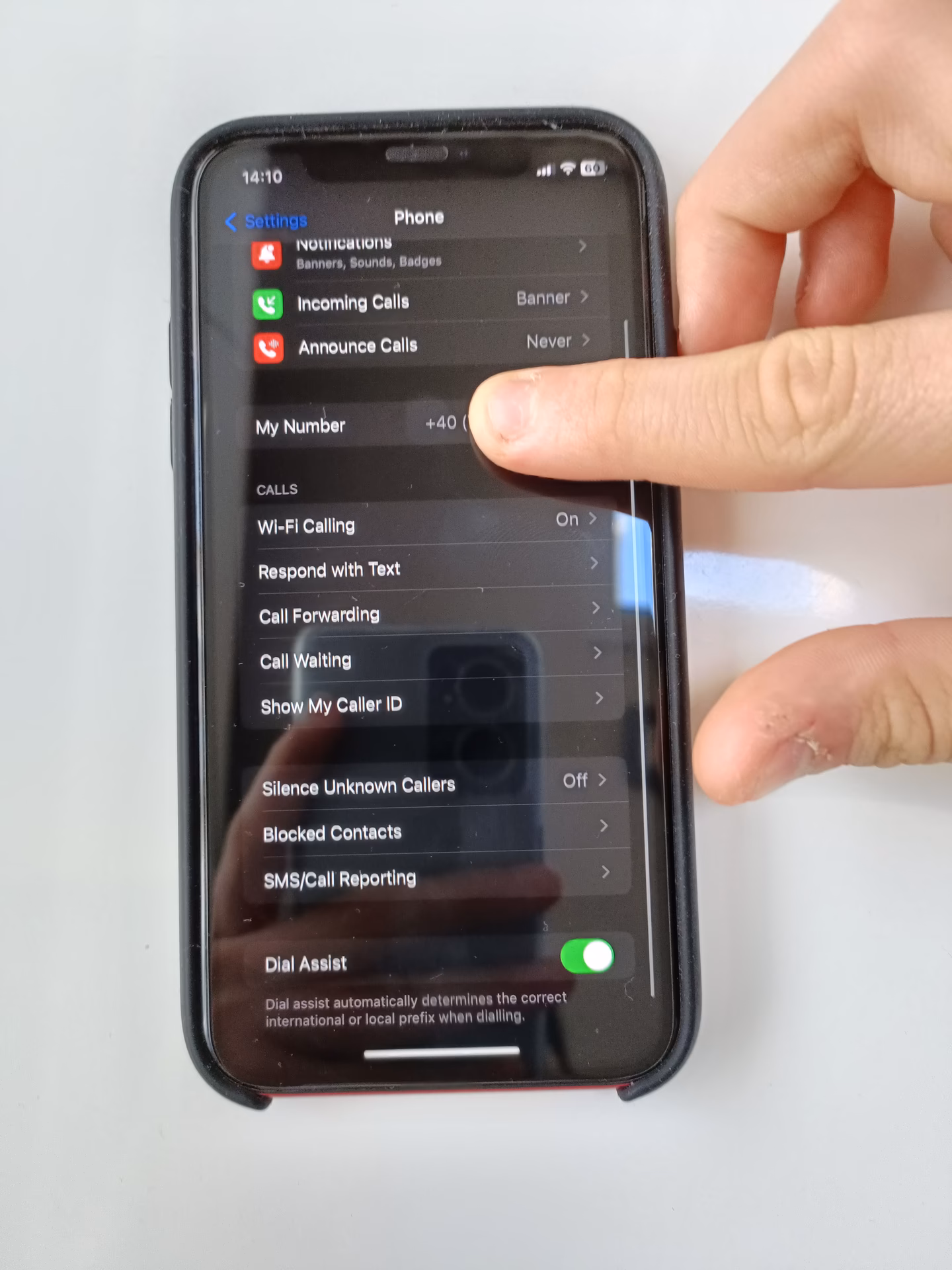 How do I Turn on my phone number on iPhone?