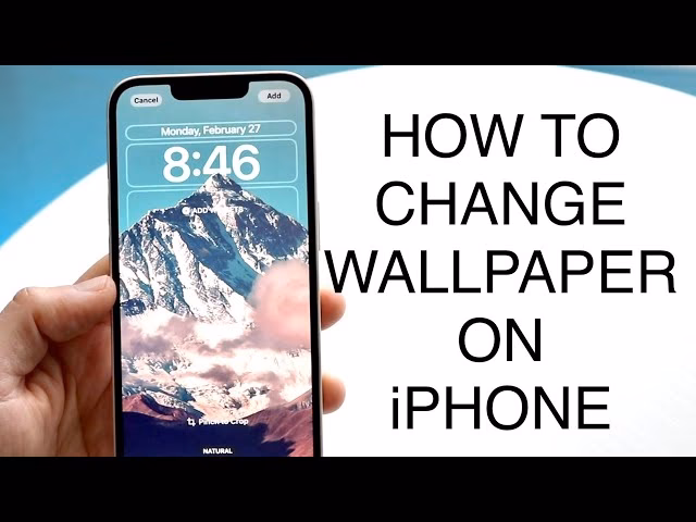 How do I Move my iPhone wallpaper?
