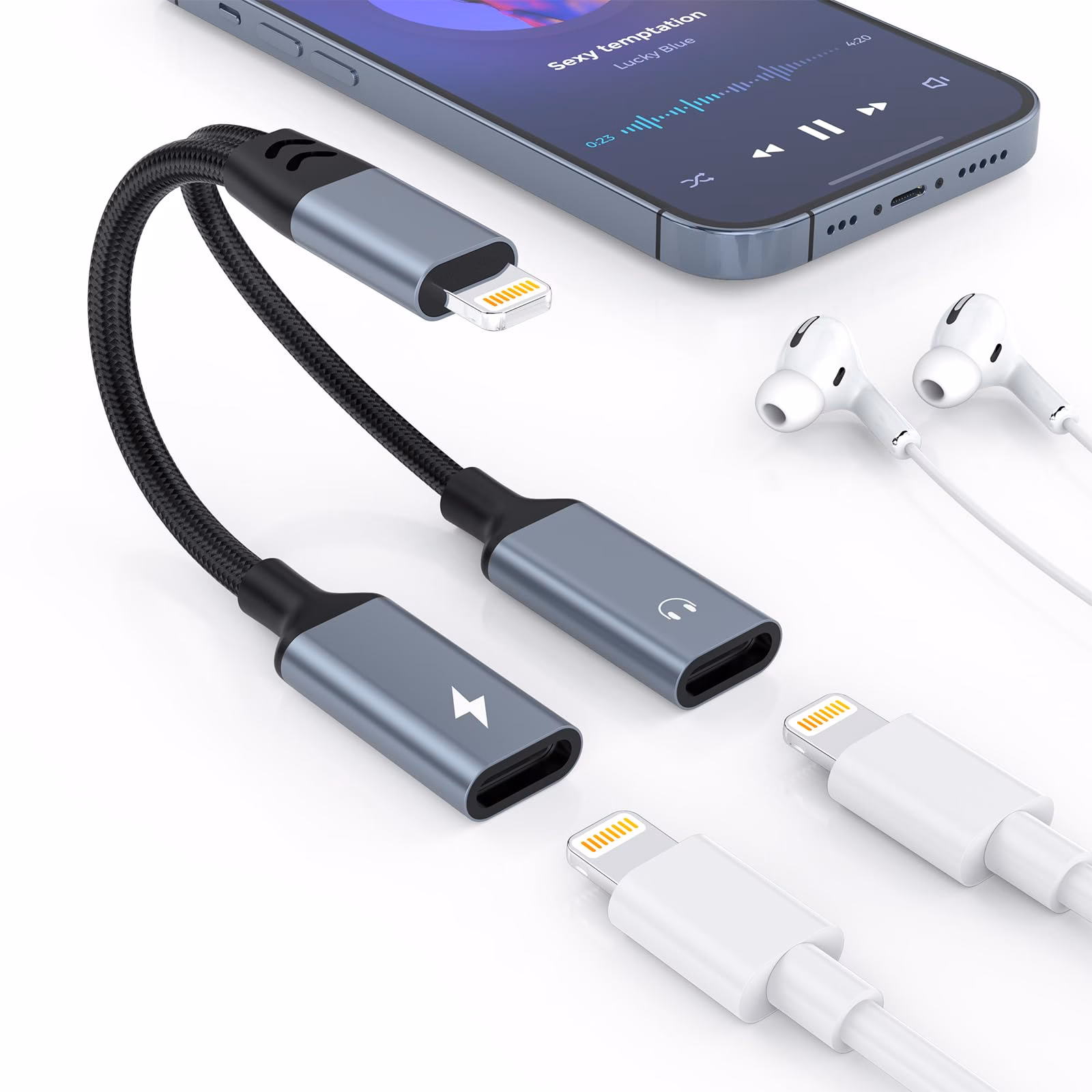 Can I listen to music while my phone charges?