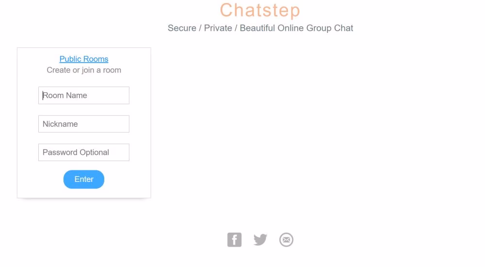 What are the types of chat available on Chatstep?