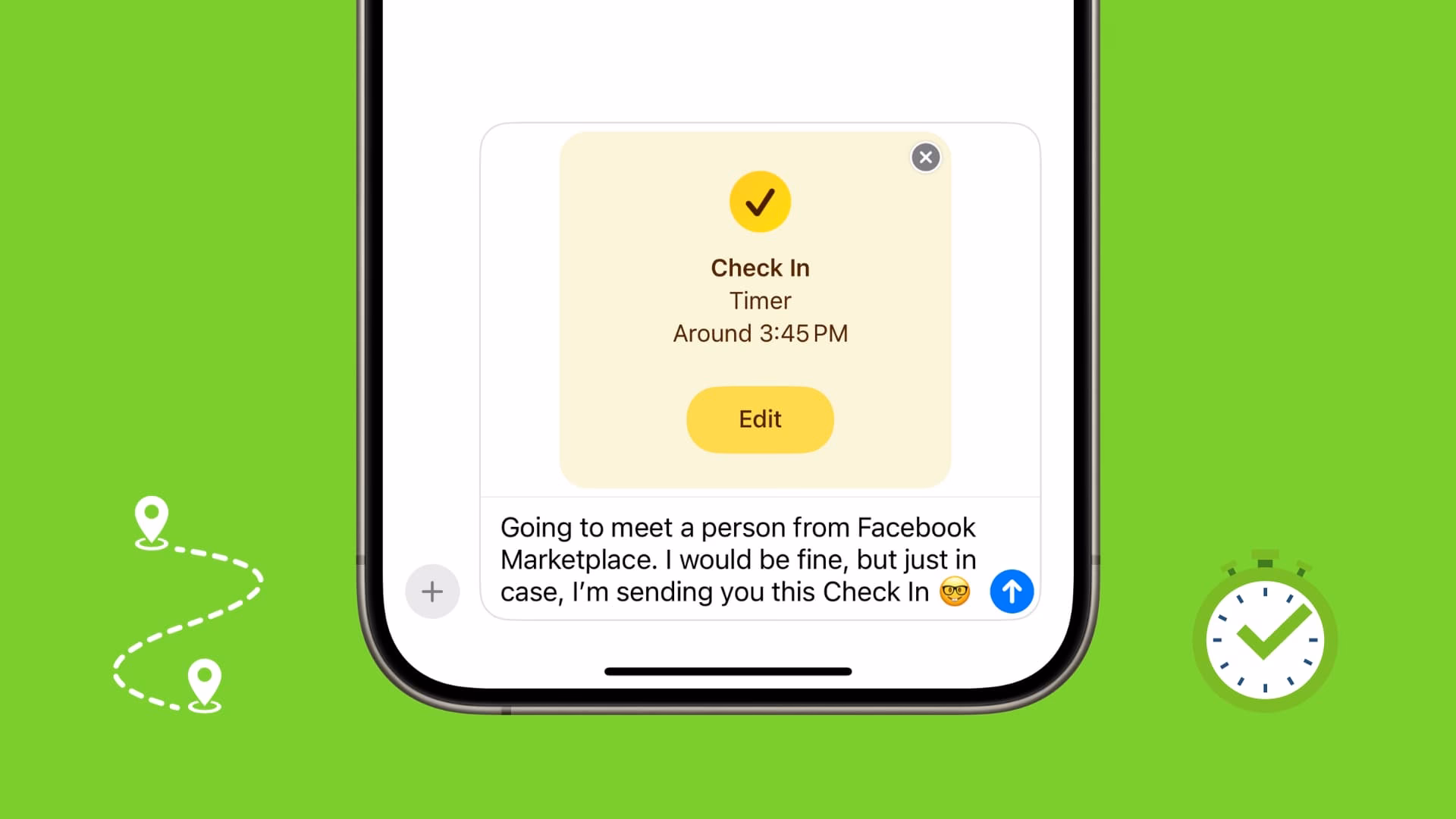 How do I use check in for alternative uses in Ios 17?