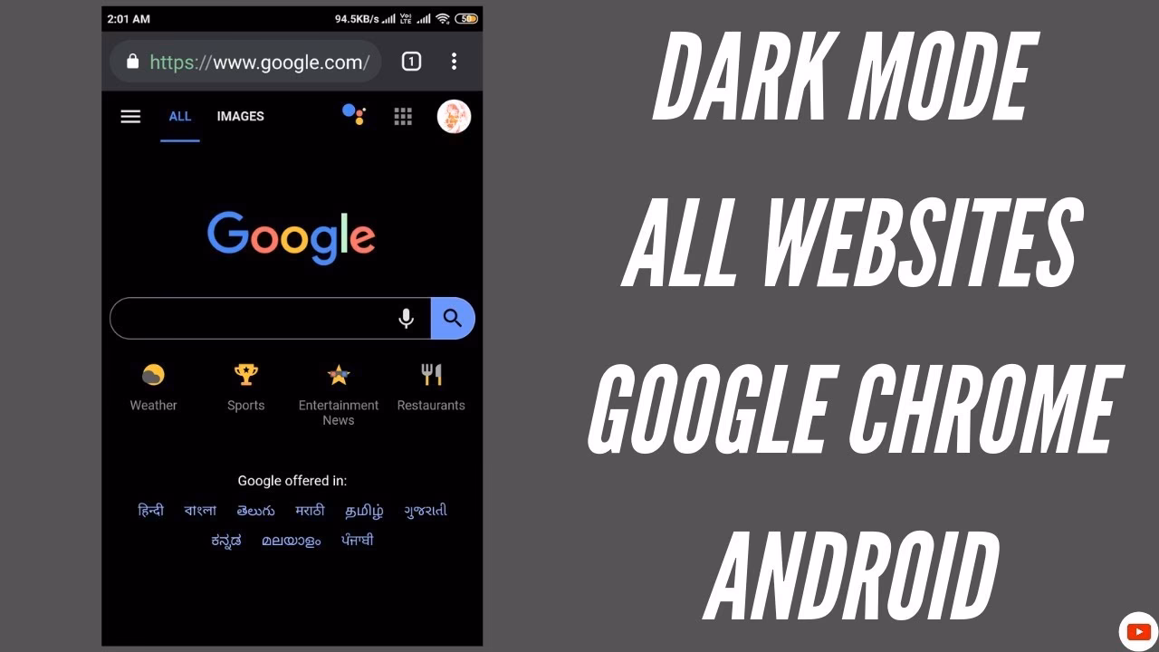 How to turn on dark mode on Android?
