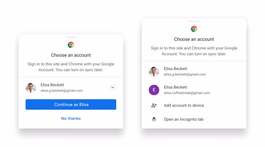 Can a Google account sync with a Chrome browser?