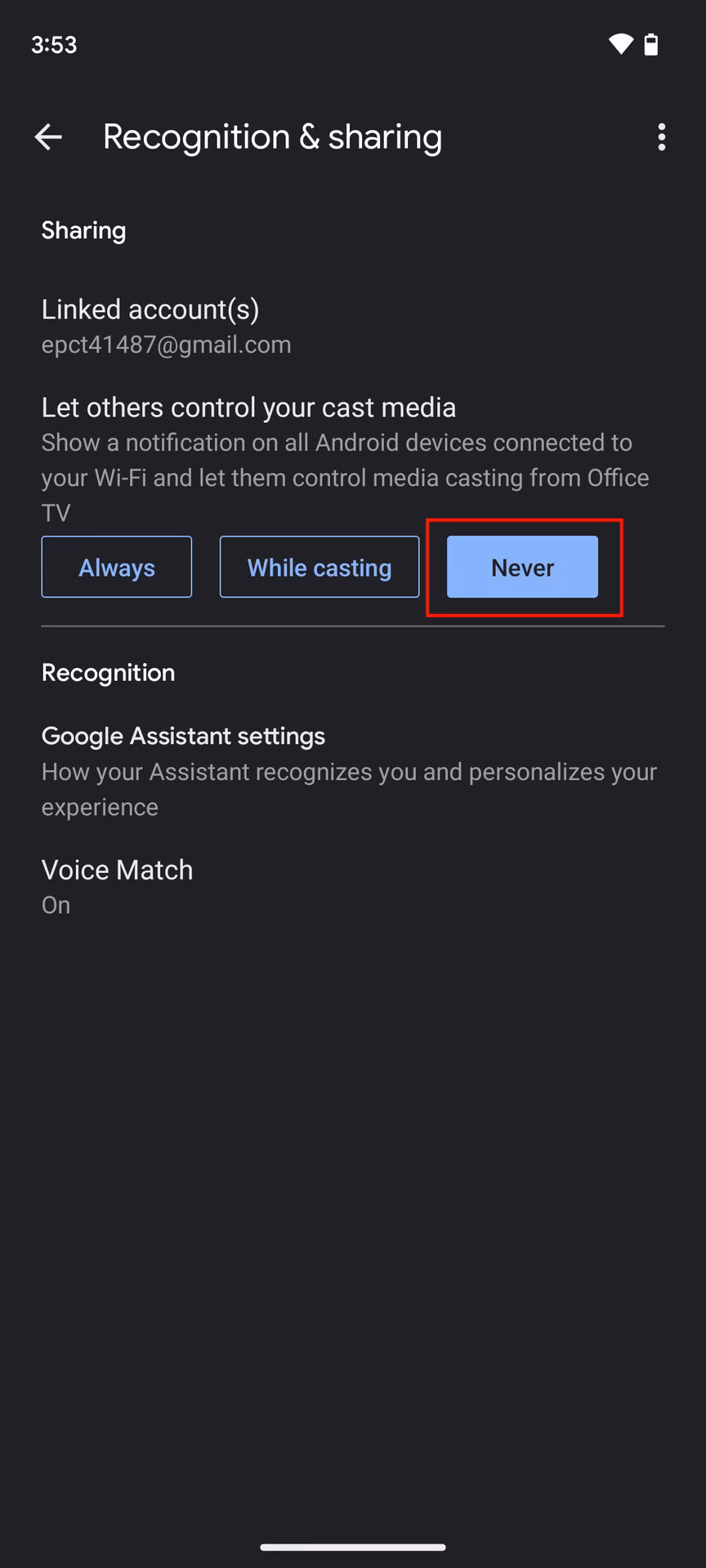 How do I stop Chromecast from showing up on my phone?
