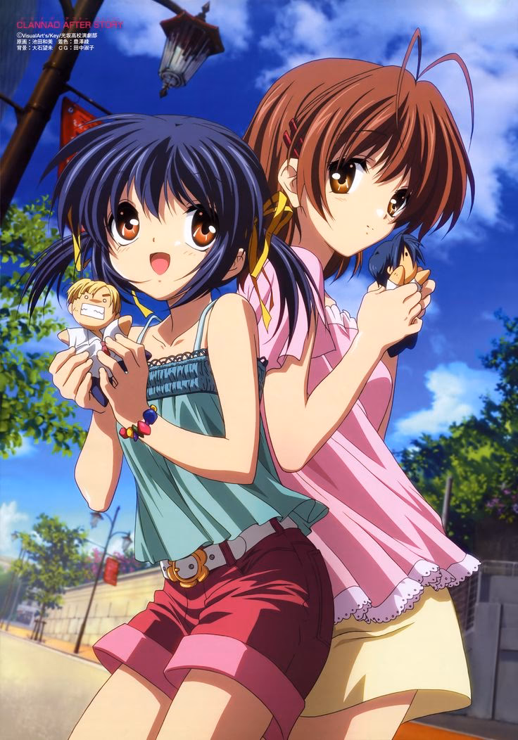 What are the resolutions available for Clannad wallpapers?