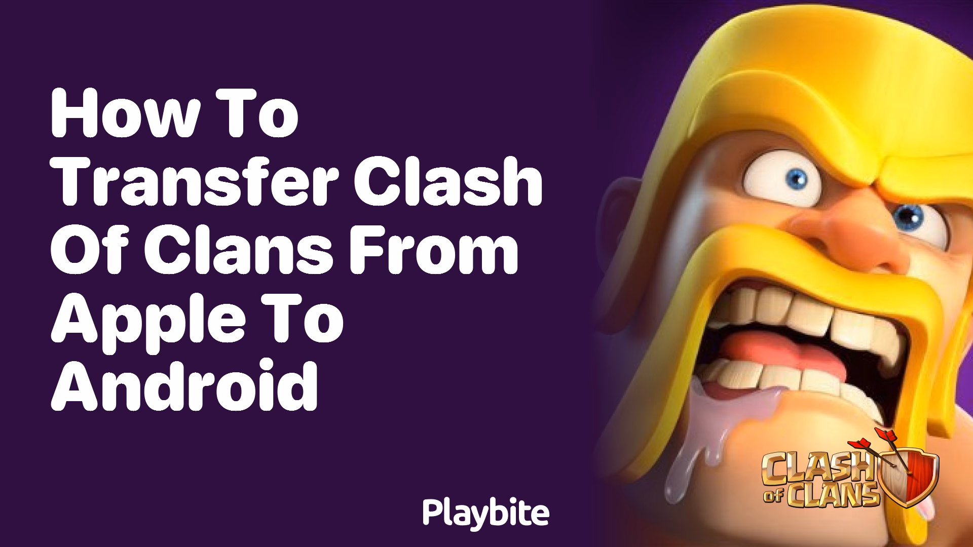 How do I import my Clash of clans progress to Android?