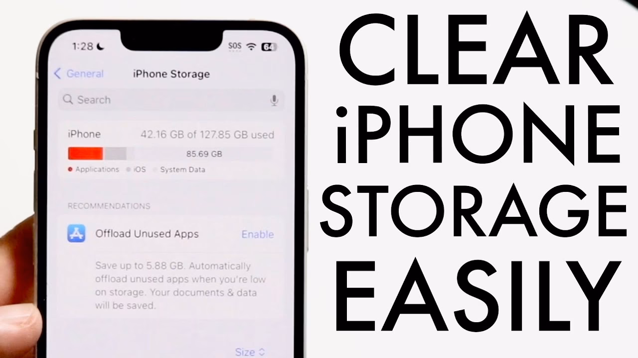 How do I clean up my iPhone storage?
