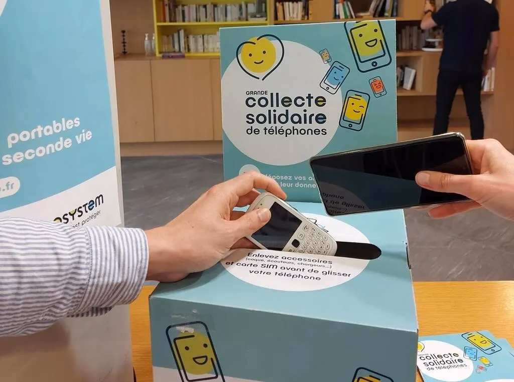 Quels sont les points de collecte des téléphones portables ?
