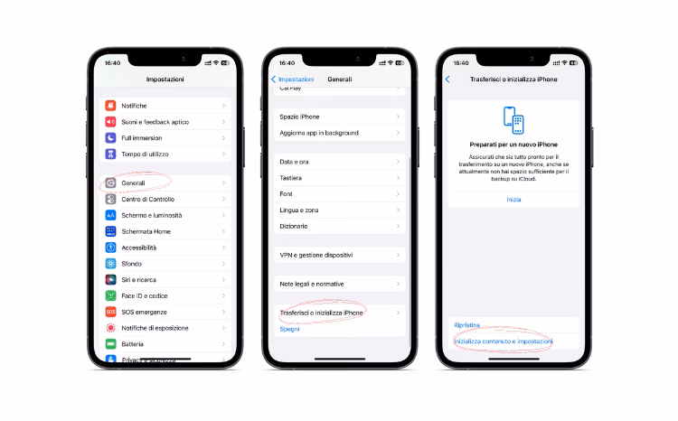 Come si può ripristinare un iPhone?