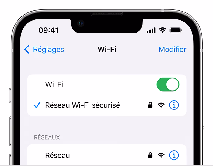 Comment changer le mot de passe de connexion Wi-Fi sur iPhone ?