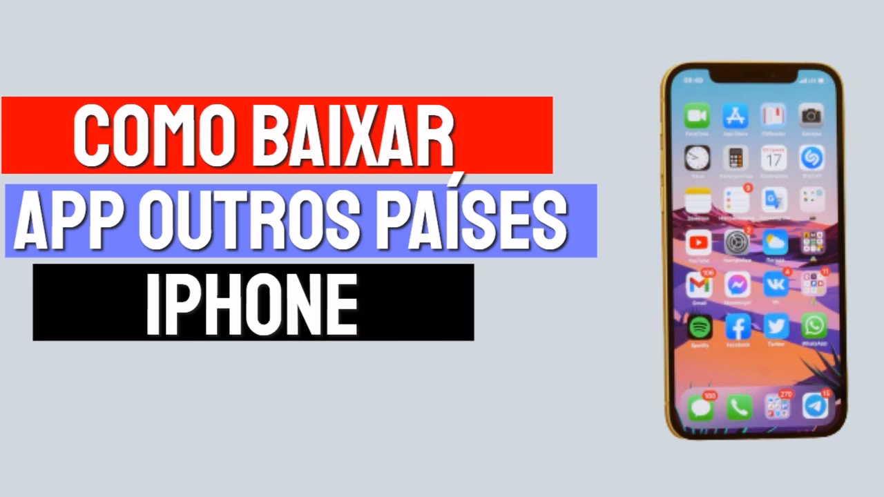Como baixar app de outro país no iPhone?