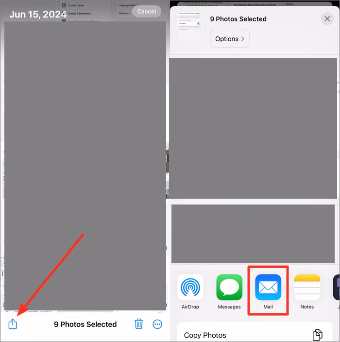 ¿Cómo enviar fotos en iCloud?