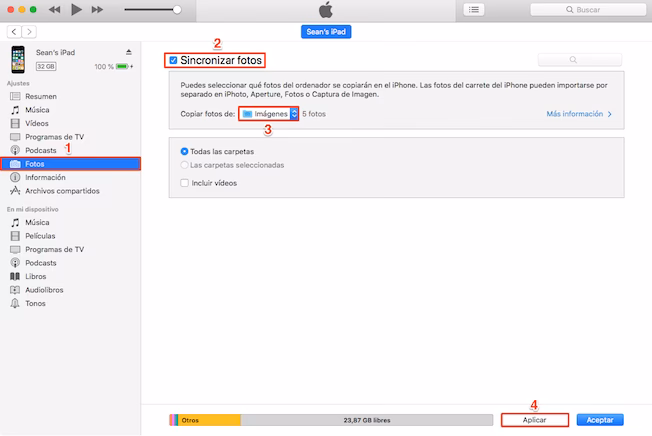 ¿Cómo pasar fotos de iPhone a Windows 11?