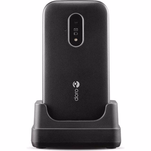 Which Doro phones have a charging cradle?