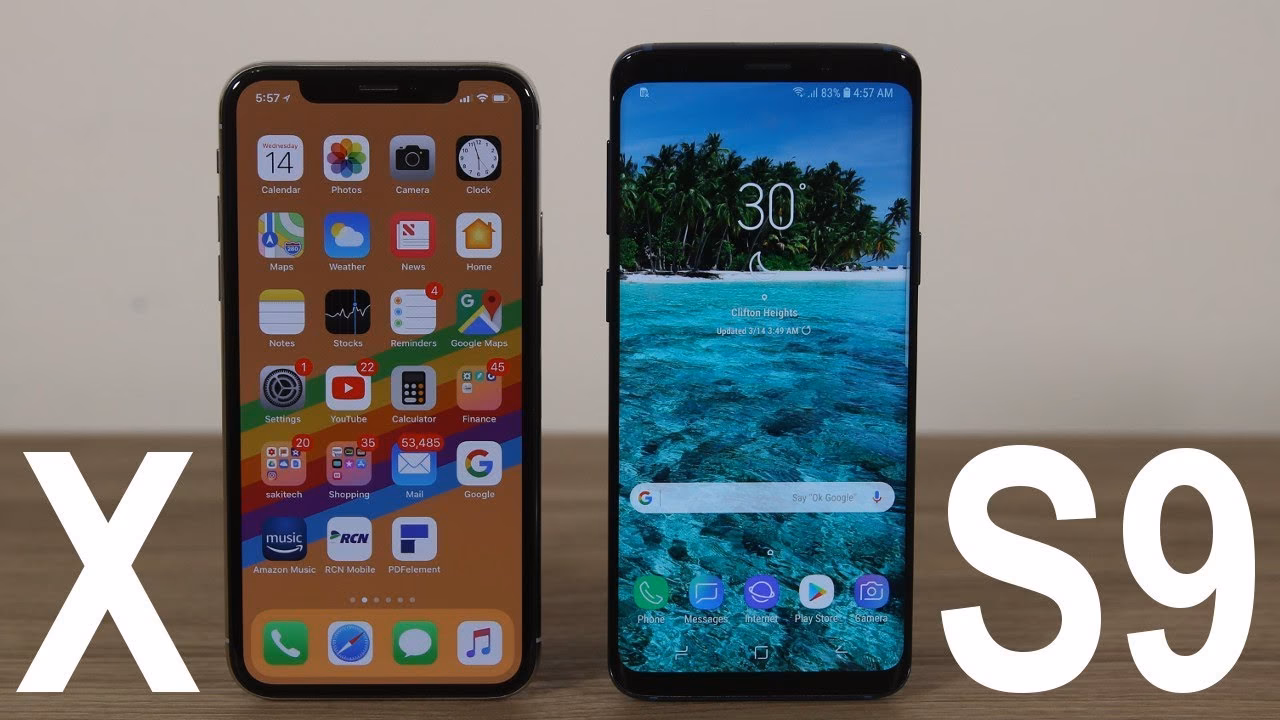 Is the iPhone X faster than the Galaxy S9?
