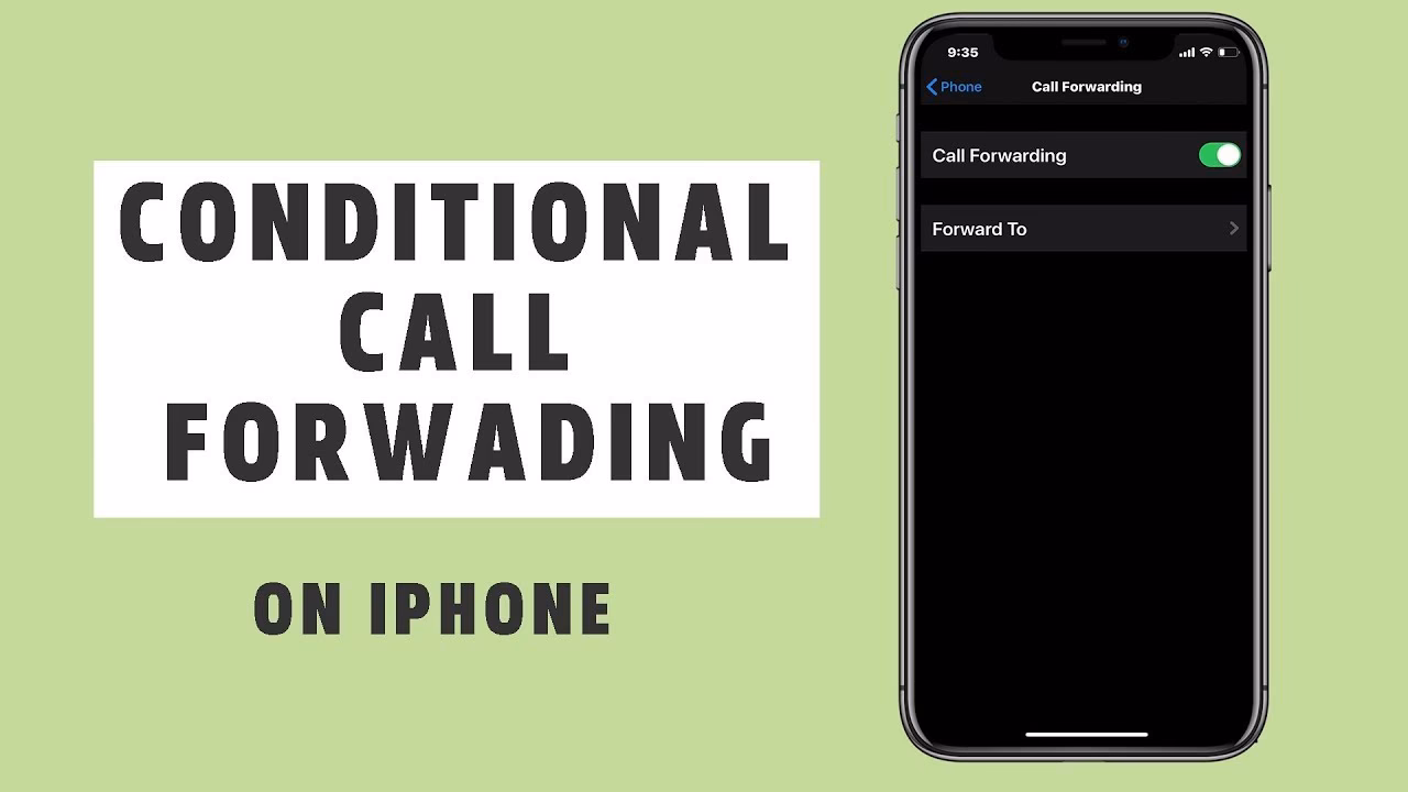 How do I use conditional call forwarding?