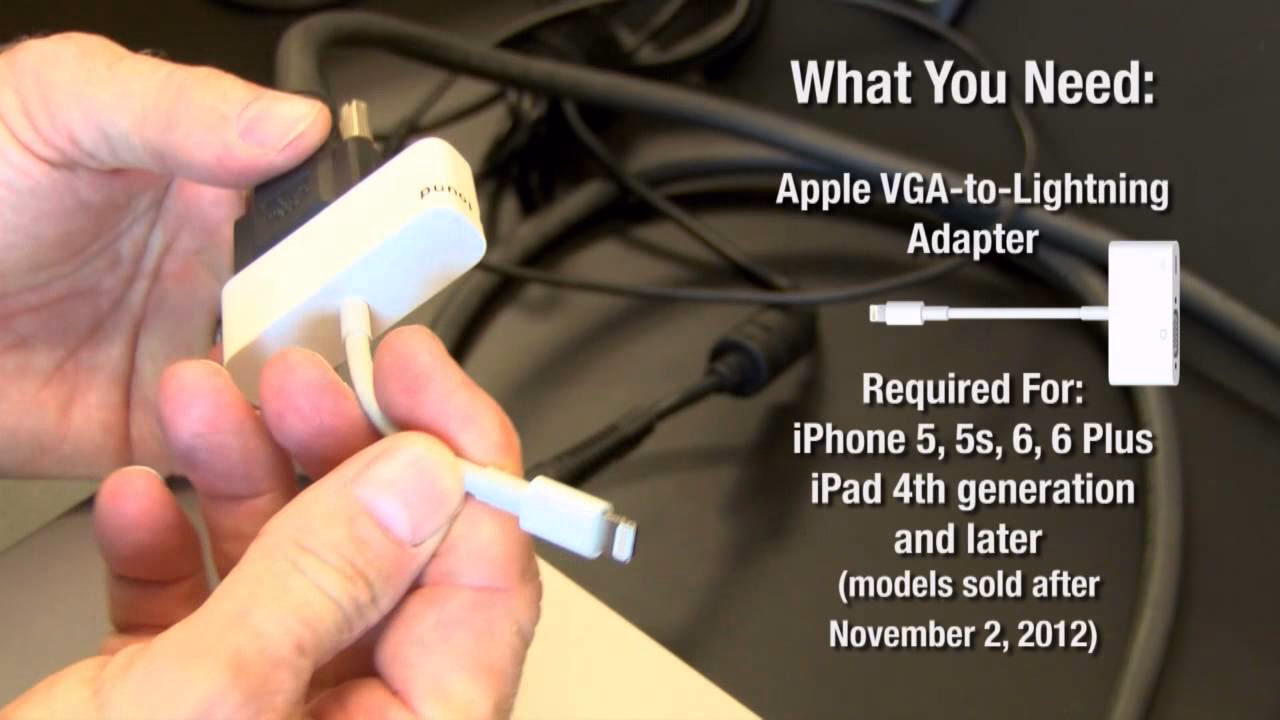 How to mirror iPhone to projector without WiFi?