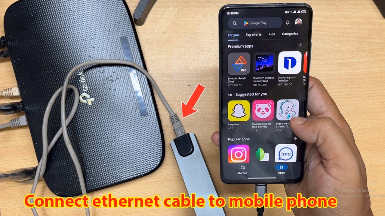 How do I connect my phone to a USB-C port?