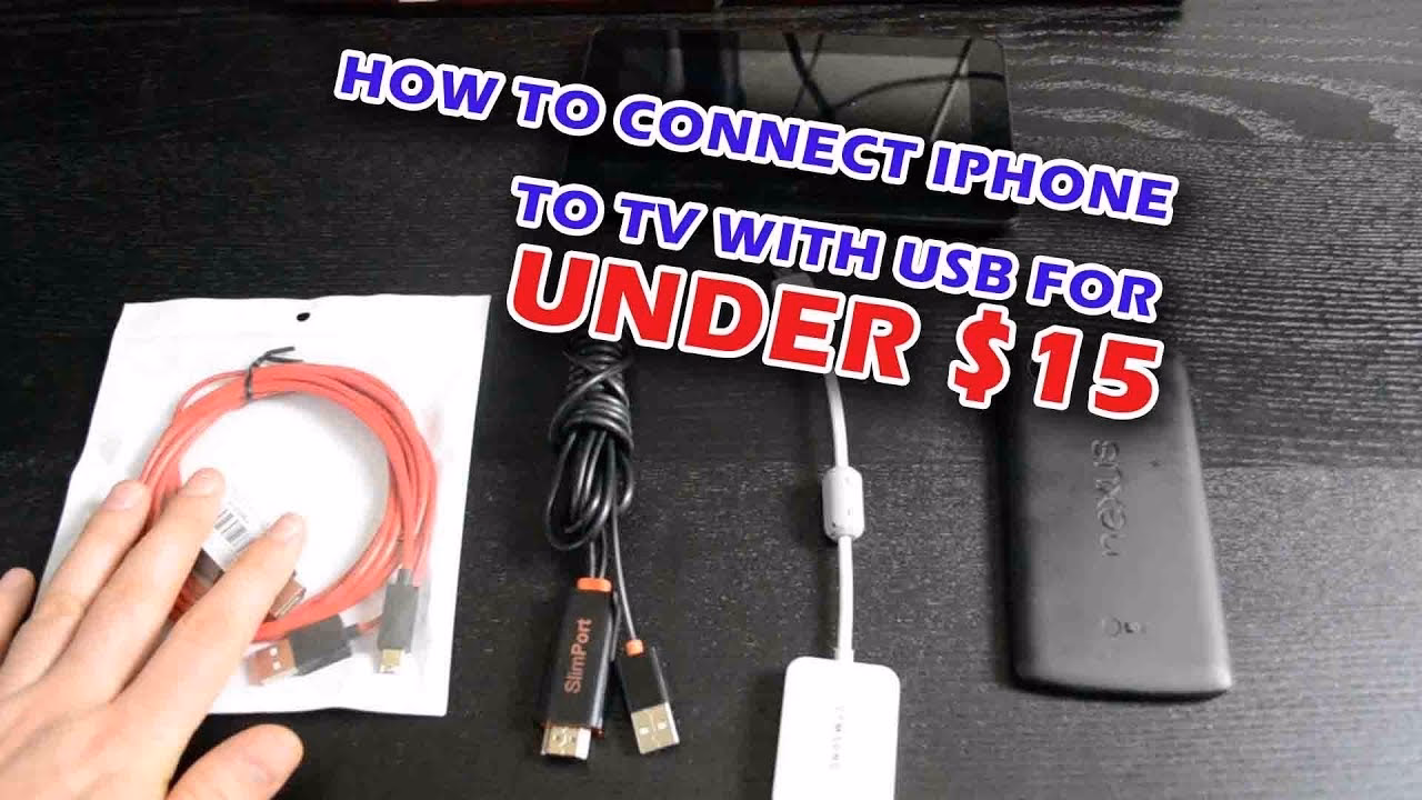 How do I connect my phone to a USB port?