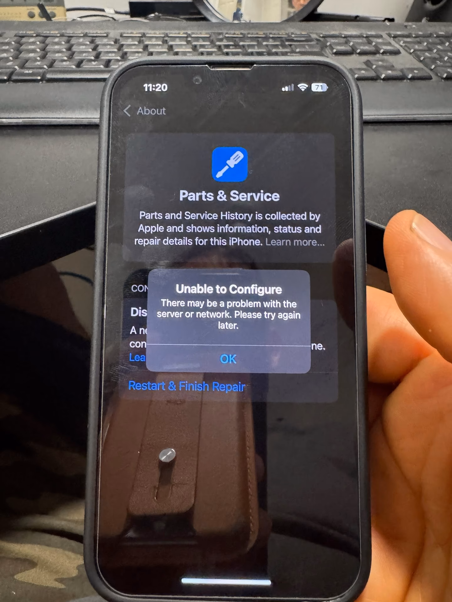 How does a damaged screen affect my iPhone?