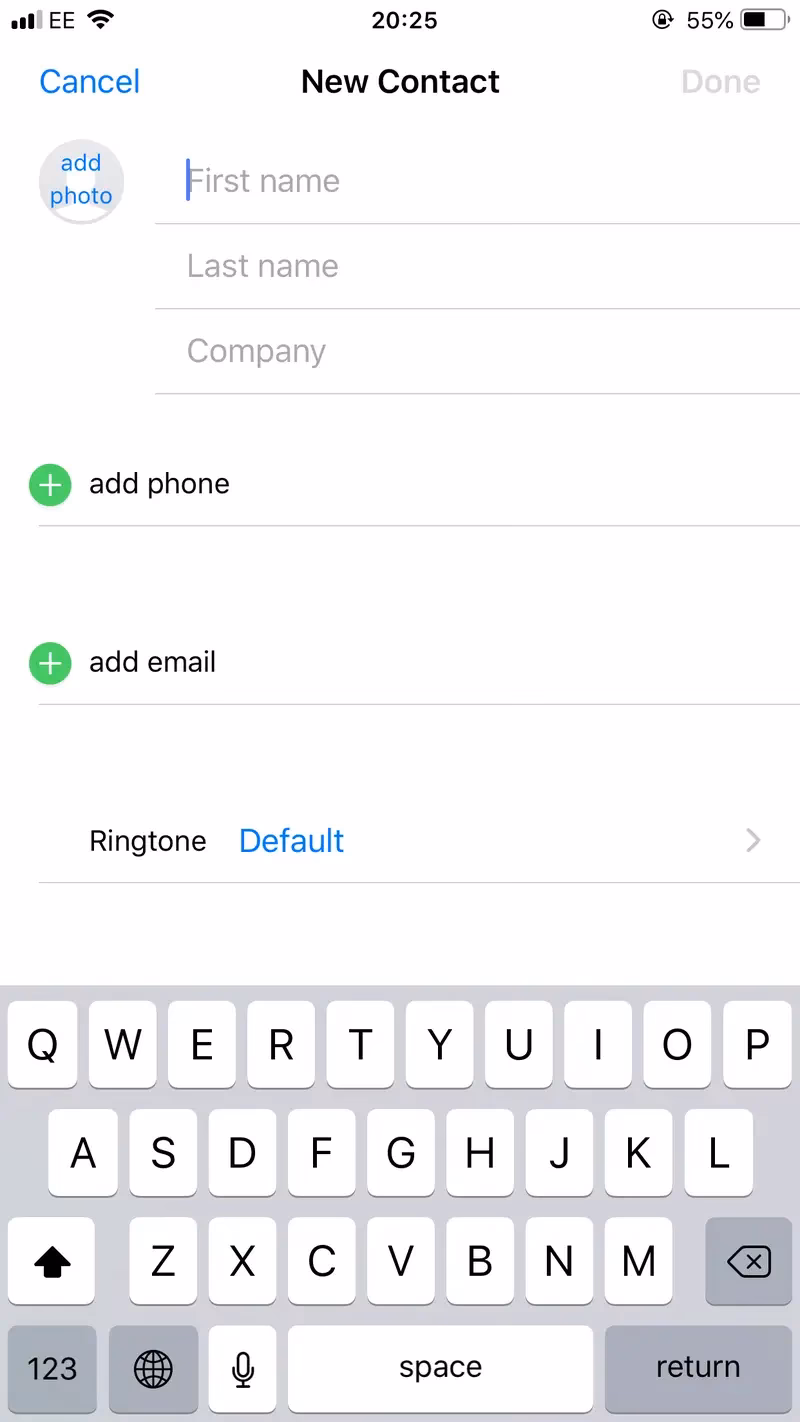 How do I Change my iCloud contacts on my old iPhone?