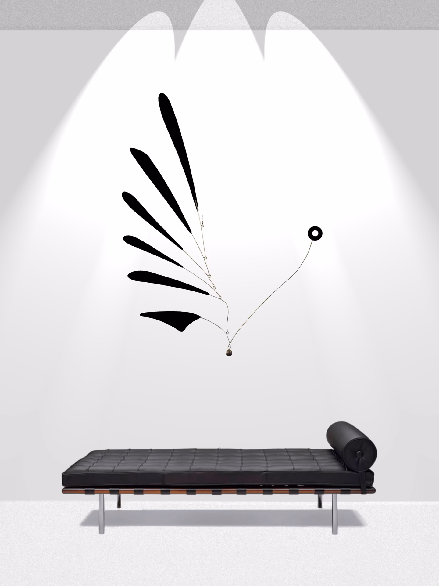 Who makes custom hanging art mobiles?