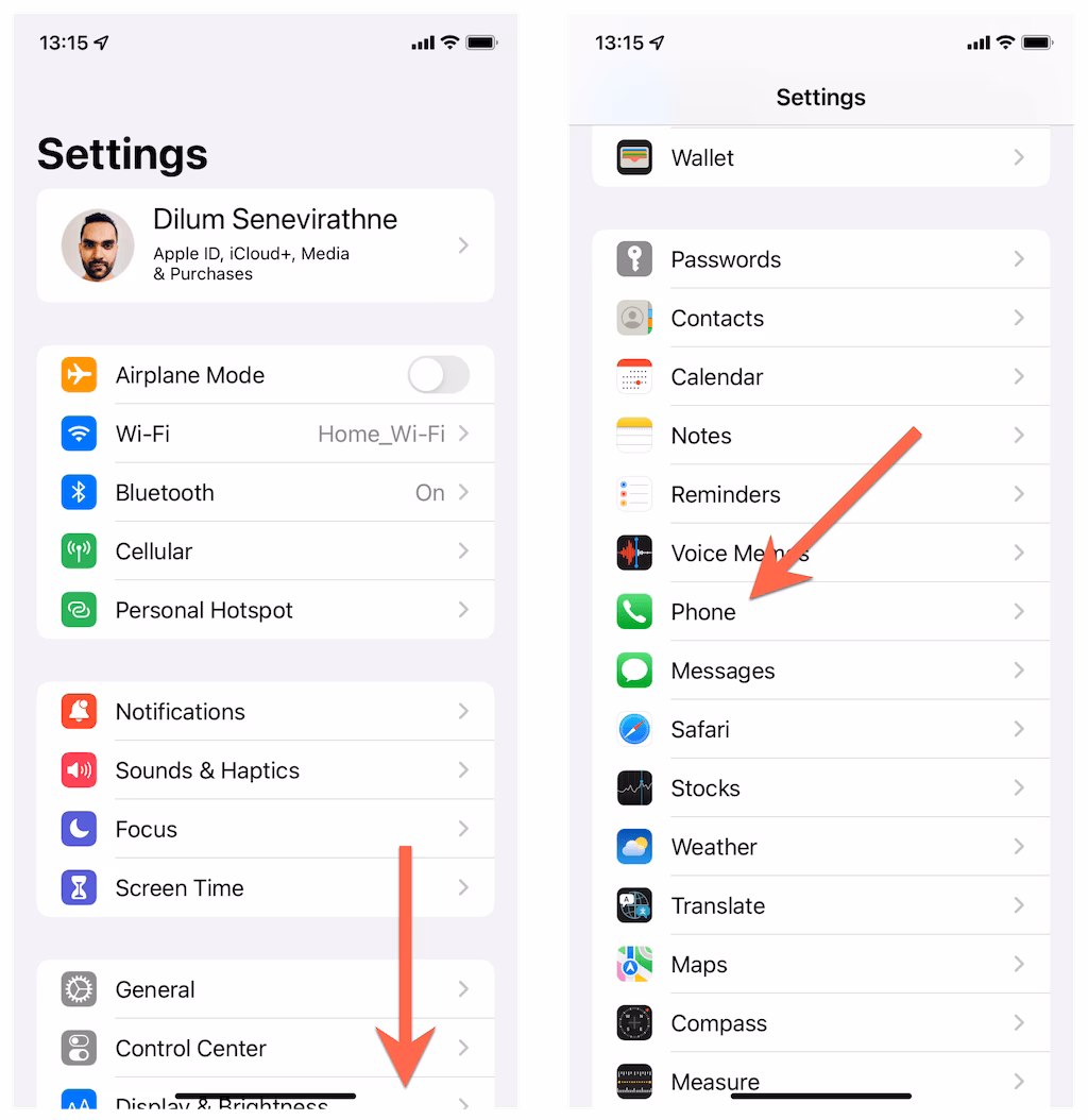 How to turn on screen incoming calls on iPhone?