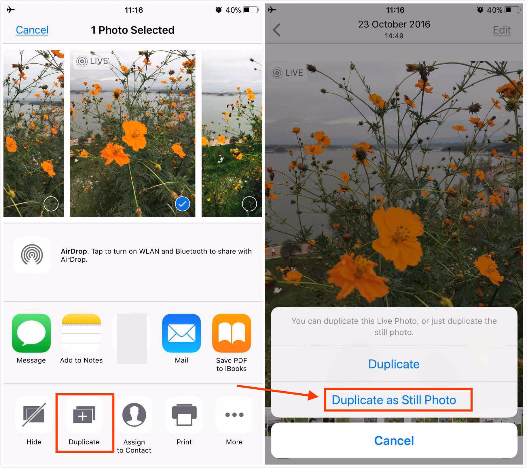 How to turn off live photos on iPhone?