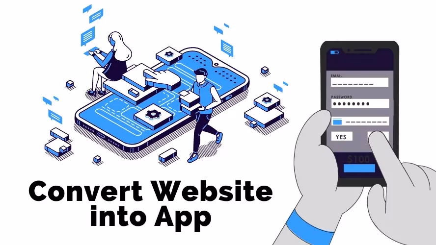 How to convert a website to Android APK & AaB?
