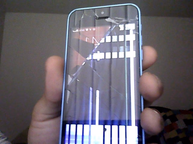 How do I fix a cracked screen on my iPhone 5S?