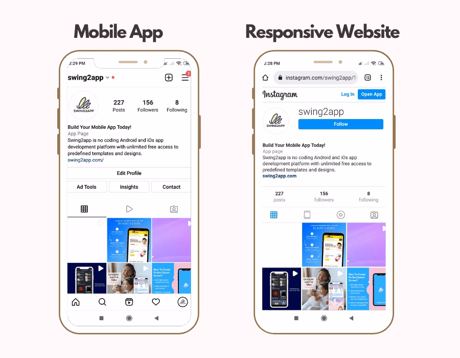 Can I build iOS and Android apps from any website?