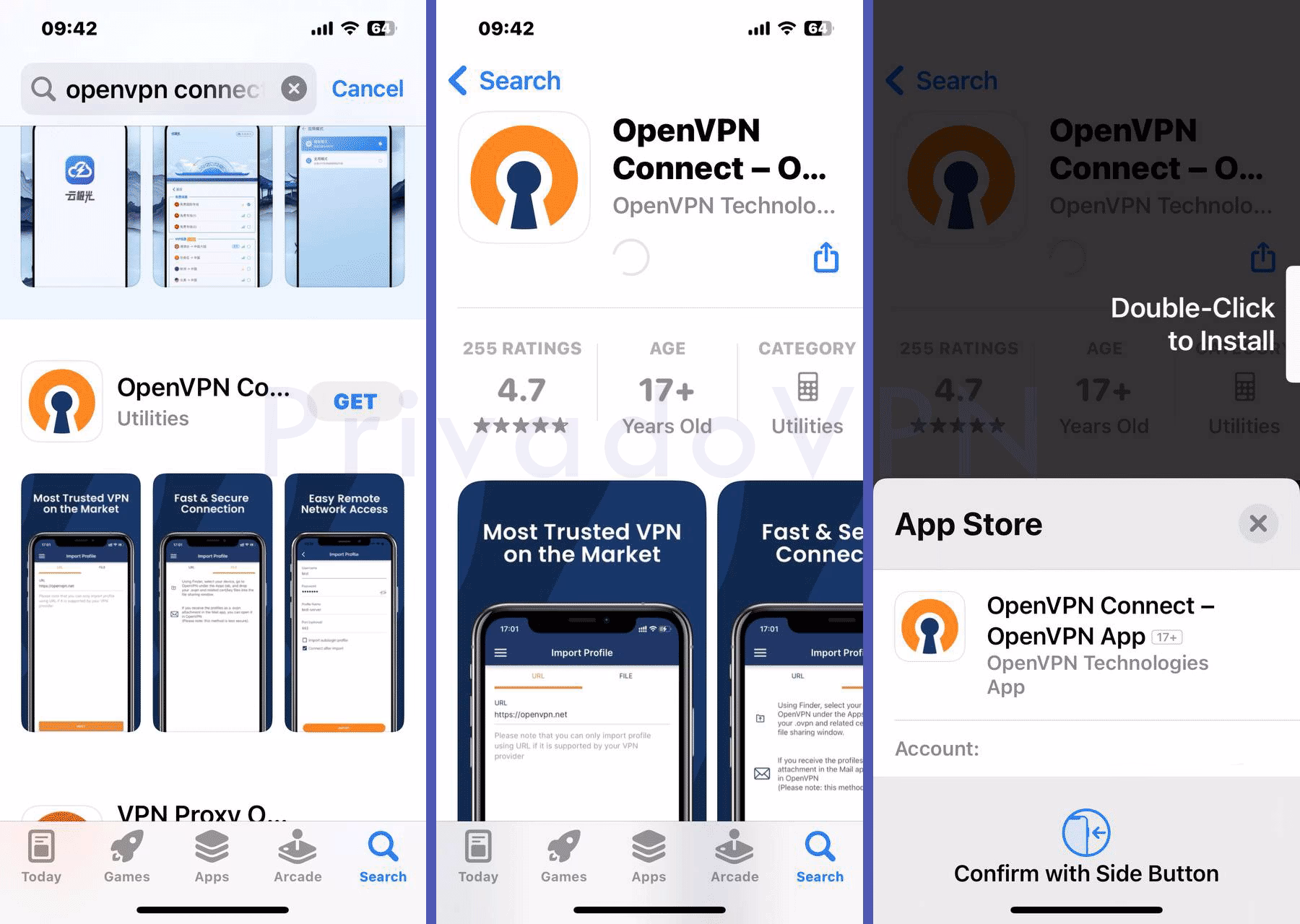 How to connect to ovpn?