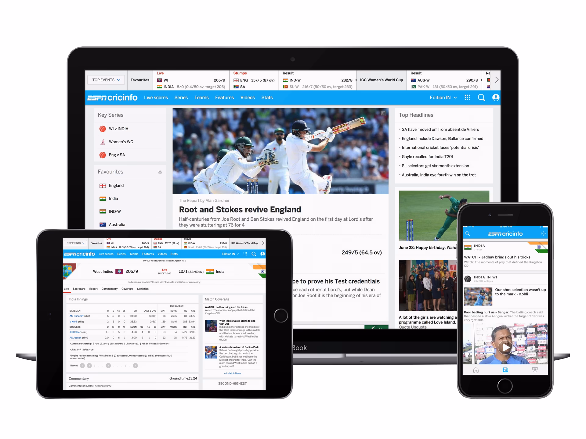 How do I watch cricket on my phone?