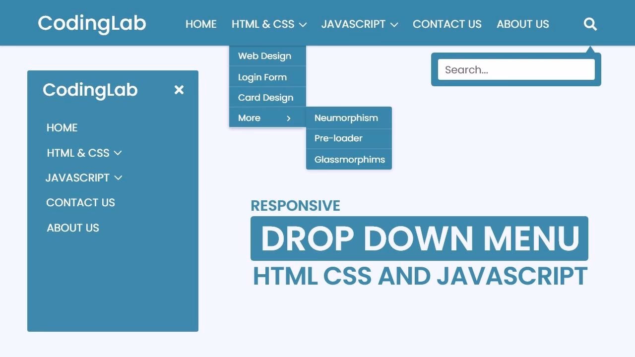 Can you make a responsive hover-only menu with only CSS?