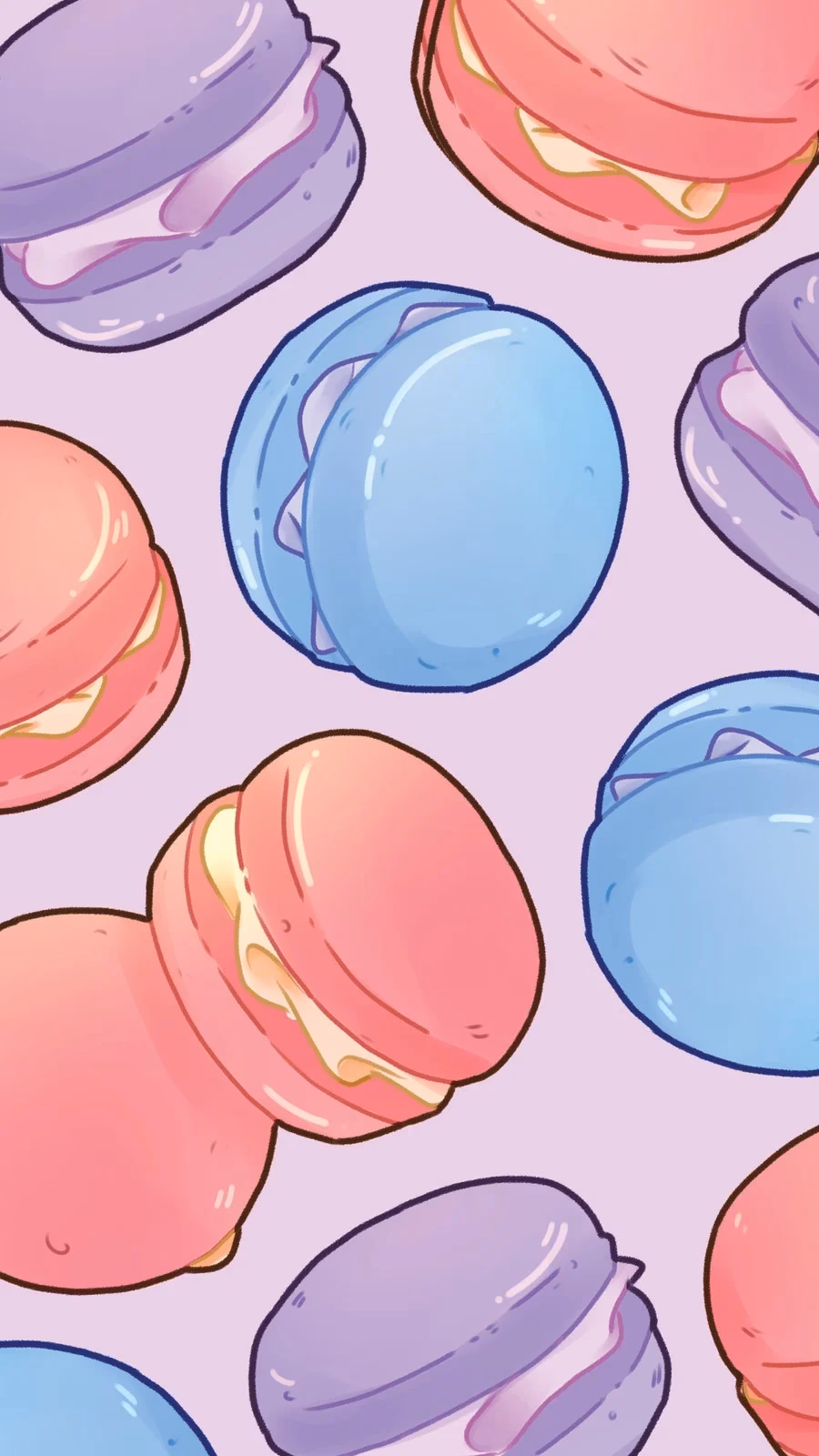 How many cute kawaii iPhone wallpapers are there?