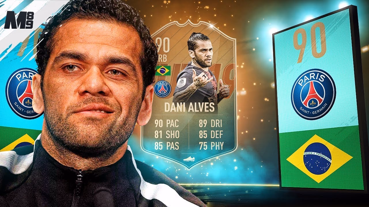 What are Dani Alves' stats in FIFA 22?