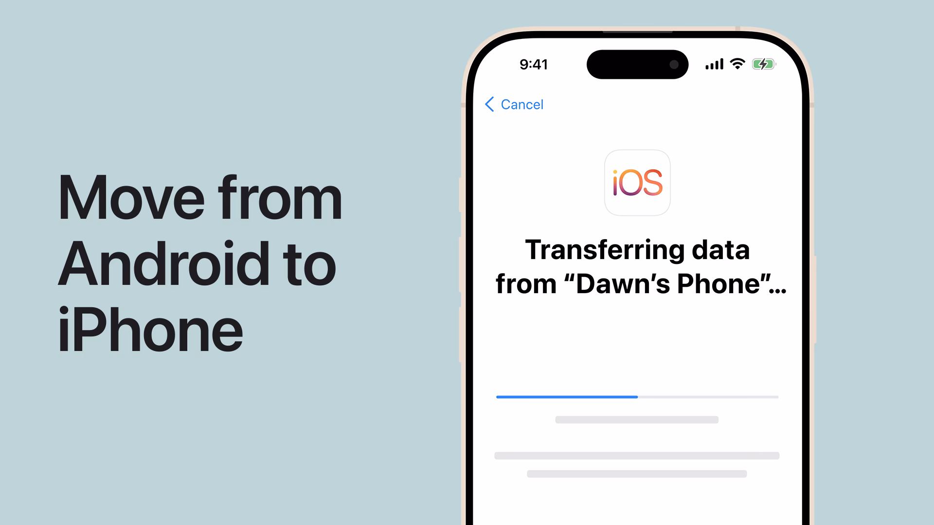 How to move data from Android to iOS?