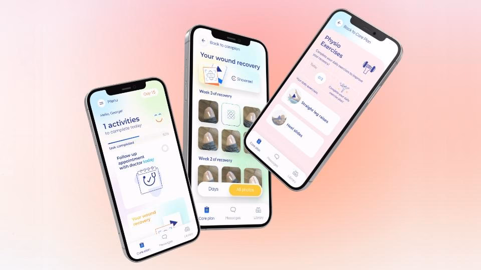 Can a mobile app assess postoperative recovery after a day surgery?