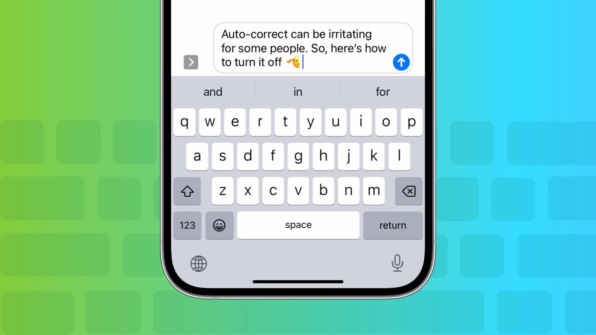 How do I Turn Off autocorrect?