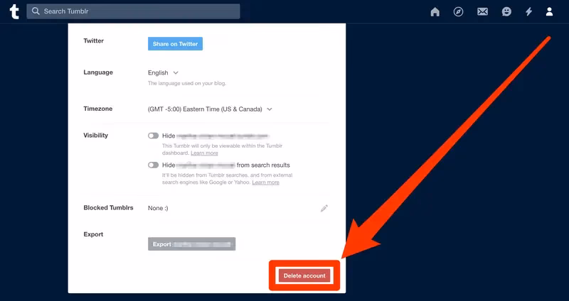 Can I delete a reblog on Tumblr?