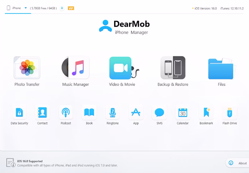 How to use dearmob iPhone Manger?