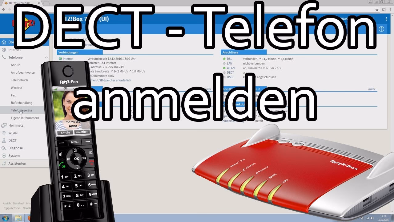 Wie viele DECT-Telefone wurden mit der Fritzbox verbunden?