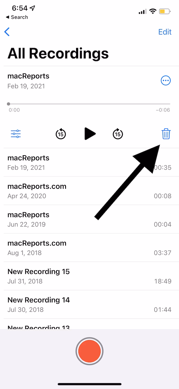 How do I restore a voice memo?