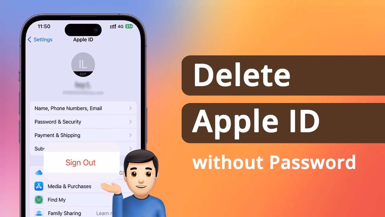 How to sign out of Apple ID without a password?