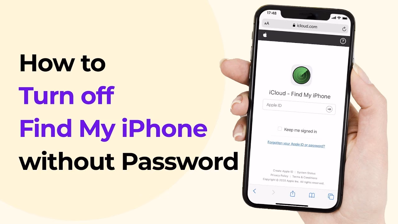 How to turn off Find my iPhone without password?