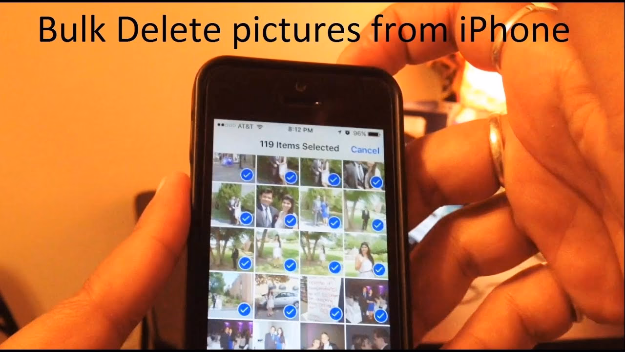 How to delete photos on iPhone 5?