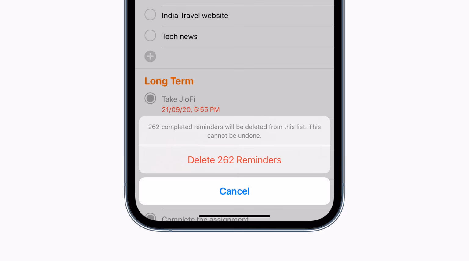 What is a reminder app on iPhone?