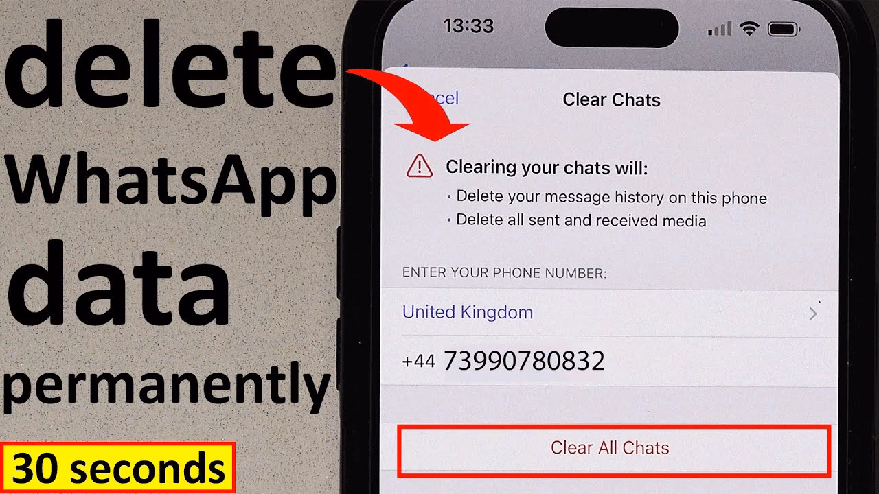 How to delete WhatsApp documents & data from iPhone?