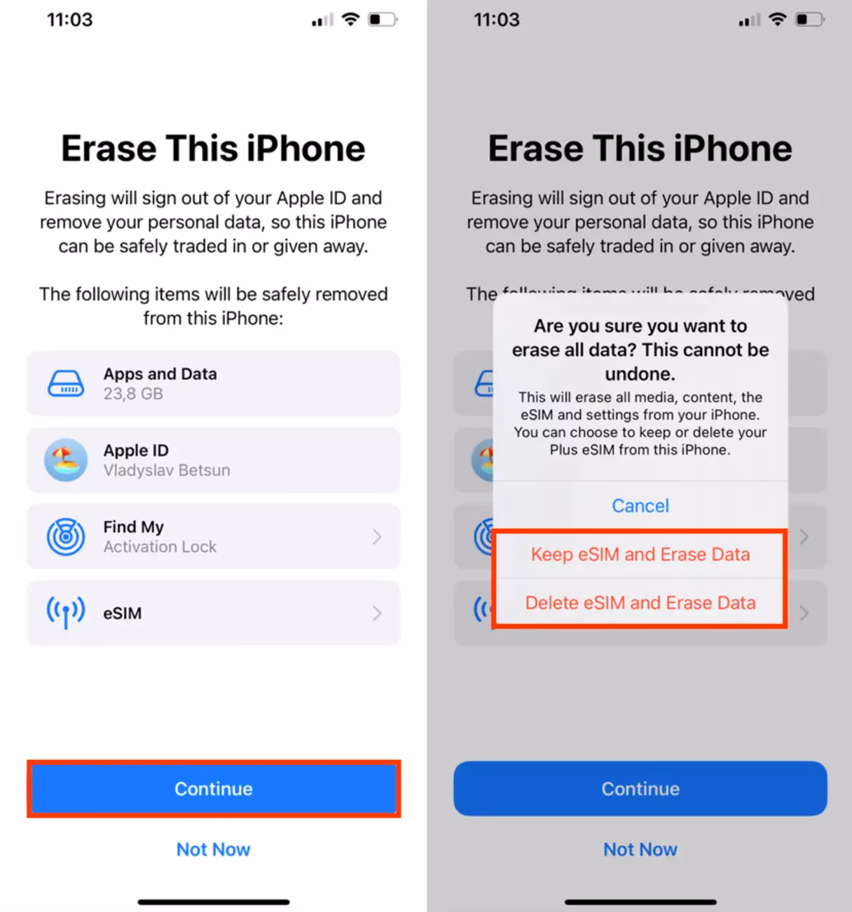 How do I clear my iPhone?